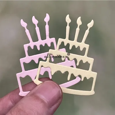 Birthday cake decoration Metal Cutting Dies Stencils For DIY Scrapbooking Decorative Embossing