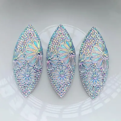 White AB horse eye Rhinestone resin crystal stone flat back stripe Decal clothing Aboriginal