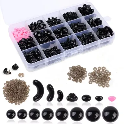 IMZAY 586Pcs DIY Wool Felting Eyes Kit Plastic Safety Eyes and Noses For Doll Making Stuffed Animals Felt Needle Accessories