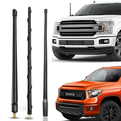 13Inch Car Antenna Mast Flexible Rubber AM FM Signal Radio Aerial For Ford F150 For Dodge Ram Tacoma Wrangler JK