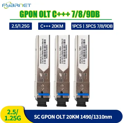 1.25G SFP Mpdule GPON OLT C+++ 7/8/9dBm 2.5Gbps SC Optical PON Module 1490/1310nm UP To 20km 1.25
