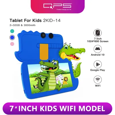 QPS Best Gift 7 inch Kids Tablet Children Pre-Installed Educational APP Android Tablet Pc for Boys