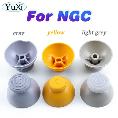 YuXi 2Pcs Analog Joystick Thumb Stick Silicone Cap For NGC Gamepad Grip Button Controller