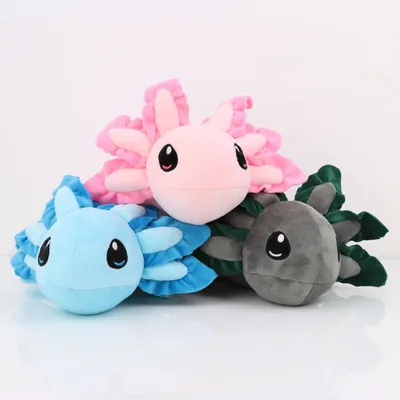 45cm Pink Axolotl Plush Toy Kawaii Axolotl Plush Dolls Soft Stuffedl Plush Animal Toys Kids Girls