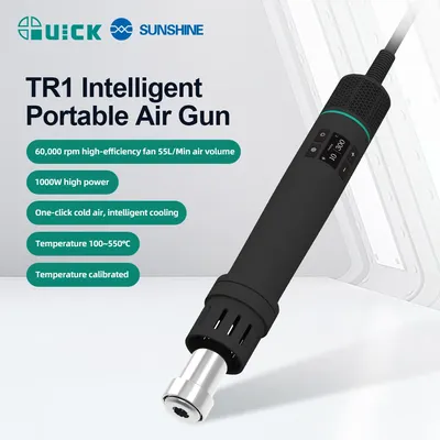 QUICK TR1 1000W High Power Smart Portable Air Gun 60,000 rpm High Efficiency Fan Uniform Heating, Efficient and Stable