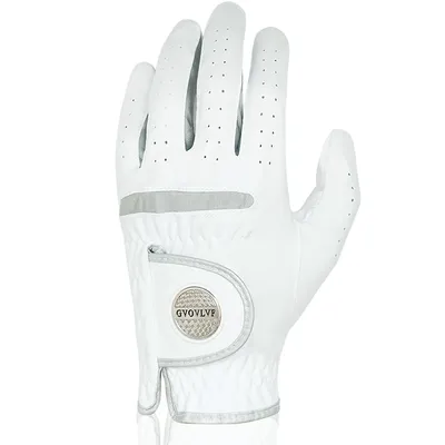 1pc Men's Golf Glove Micro Soft Fabric Breathable Golf Gloves With Magnetic Marker Replaceable