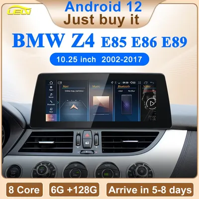 ID8 10.25inch Android 14 Wireless CarPlay AUTO For BMW Z4 E85 E86 E89 CIC NBT Car Multimedia Video Players GPS Navi Bluetooth