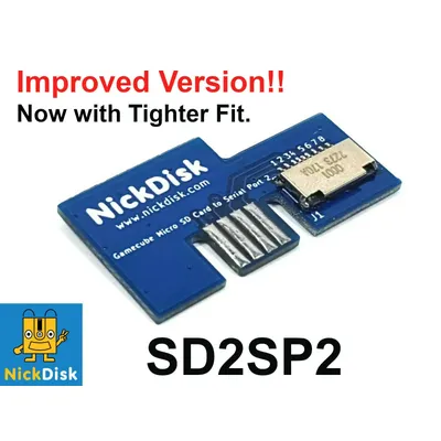 SD2SP2 Micro SD Card Adapter 1.2A SDLoader Mod Compatible with Nin-tendo Game-Cube NGC Serial Port 2