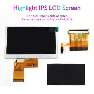 2024 Hispeedido Highlight Backlight IPS LCD Screen Kit With Special Cable 500/1000 Luminance For PSP