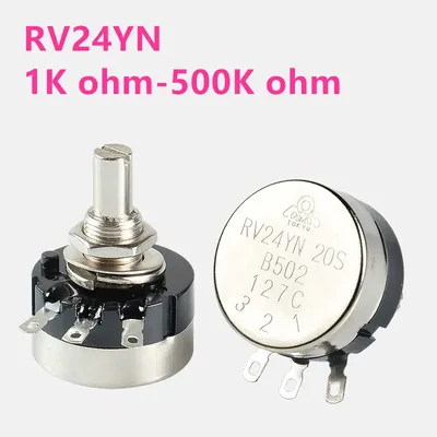 RV24YN20S B201 B501 B102 B202 B502 B103 B203 B503 B104 B204 B254 B504 B105 500 ohm 10K 20K 50K 100K