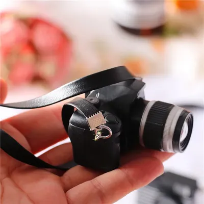Dollhouse Miniature Strap Camera Desktop Decoration 346 Points BJD Doll Can Use MDDSD Doll To Shoot