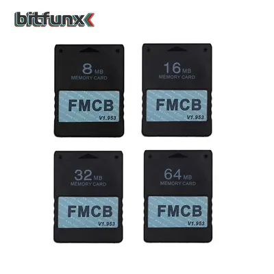 Bitfunx 8MB 16MB 32MB 64MB V1.953 Free McBoot FMCB OPL Memory Card for PS2 Fat Console