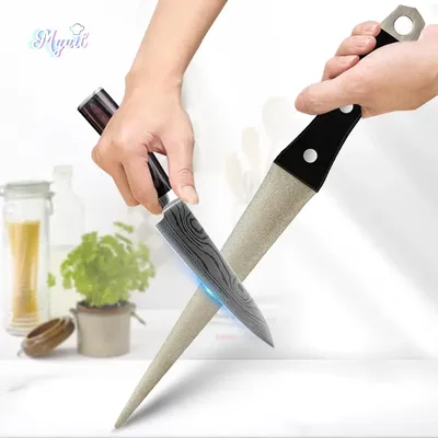 Whetstone Stone Diamond Knife Sharpener Knife Sharpening Curved Surface for Knife Scissors Honing