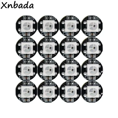 10-1000PCS WS2812B WS2812 4Pin RGB Led Chip 5050SMD WS2811 IC Black/White PCB With Heatsink DC5V