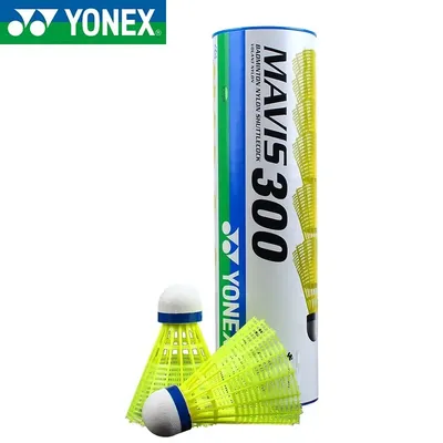 Yonex High Quality Mavis 300 Badminton Durable 6 Piece Nylon Balls Championship Badminton Training