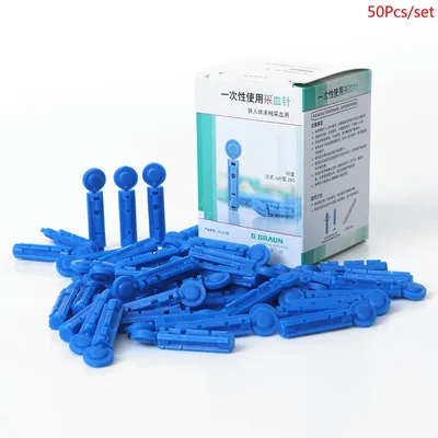 50Pcs 28g Soft Blood Glucose Medical Collecting Lancet Needles Diabetes Testing