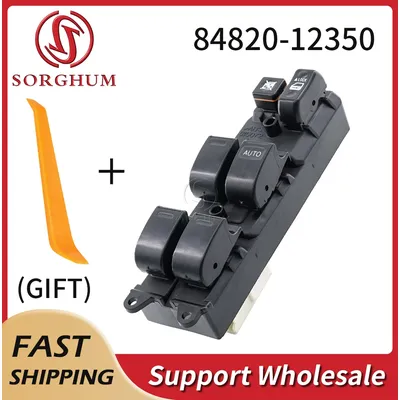 SORGHUM 84820-12350 RHD Front Right Master Power Window Switch Button For Toyota Corolla AE110 1998