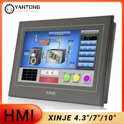 XINJE HMI 4.3"/7"/10" Touch screen TG465-XT/MT/ET/UT TG765S-XT/MT/ET/UT TGA63S-MT/ET/UT Supports 232/422/485/Ethernet