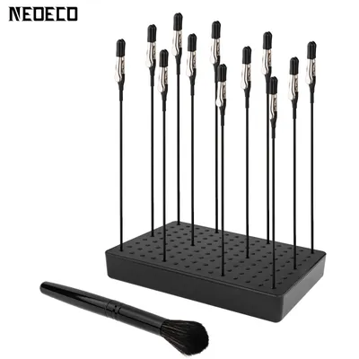 Painting Stand Base Holder and 12PCS Alligator Clip Sticks Set with Rubber Tips Modeling Tools for