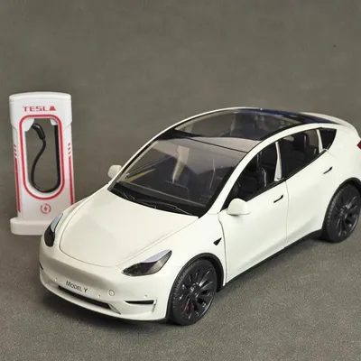 1:24 Model Y Model 3 Model S Alloy Die Cast Toy Car Model Sound and Light Children's Toy