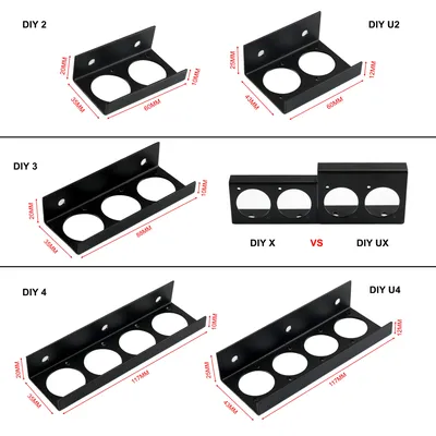 Pro-C DIY PRO Audio Guitar Effect Adaptor Pedal Board Side Port Panel Mount Bracket Kit Accessories