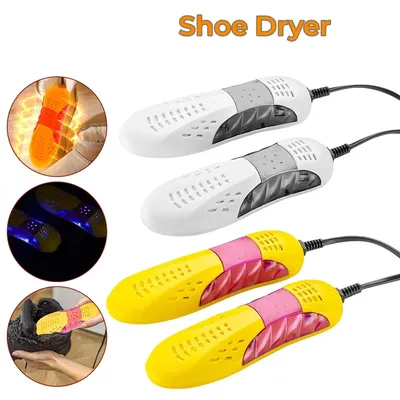 Electric Shoes Dryer Deodorizer with Heat Dehumidifier Device Foot Warmer Heater Eliminate Odor UV