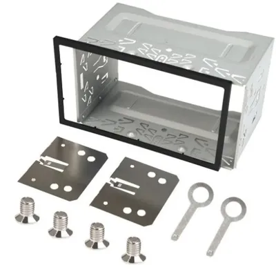 2Din Stereo Radio Cage Frame Unit Universal DVD Player Box Fascia Panel Plate Case Audio Dash