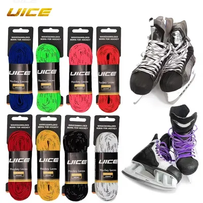 Ice Hockey Skate Laces 84-120in Dual Layer Braid Extra Reinforced Tips Waxed Tip Design For CCM BAU