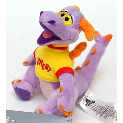 2020 Disney Parks Exclusive Epcot Mini Figment Shoulder Pal Magnet Plush