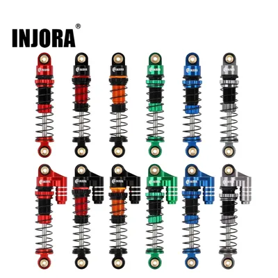 INJORA 39MM Aluminum Threaded Shock Absorber Oil Damper for 1/24 RC Crawler Car Axial SCX24 C10 JLU