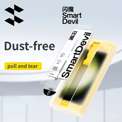 SmartDevil Dustfree Screen Protector for Samsung S25Ultra S24Ultra S23 S25 Edge Full Glue