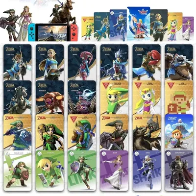 High Quanity 40pcs Zeldaes Card Ntag215 NFC BOTW Set with Skyward Sword Loftwing for Link Breath of