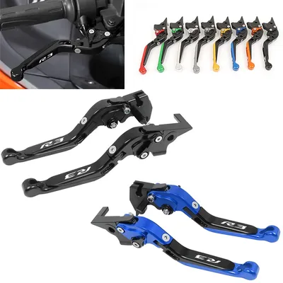 Motorcycle Accessories Folding Brake Clutch Levers Handlebar Grips For YAMAHA YZF R3 YZFR3 2015-2020