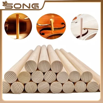 10PCS Viola Violin 4/4 3/4 1/2 1/4 Column Speaker Sound Post Spruce Wood Cello Double bass
