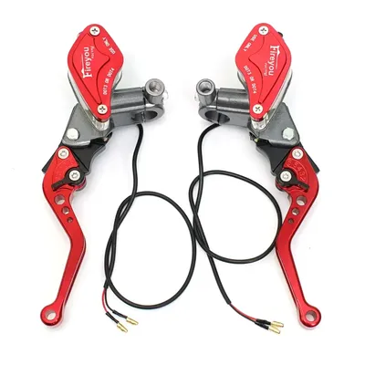 1 Pair Universal Motorcycle Hydraulic Clutch Lever Brake Master Cylinder Pump 22mm For Street Pit