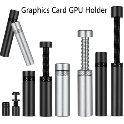 Graphics Card GPU Holder Adjustable Telescopic Rotary Screw Aluminum Alloy Support Vertical GPU