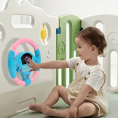 Kids Early Educational Eletric Simulation Steering Wheel Toy with Light&Sound Small Driving Wheel with Music Steering Wheel Toys