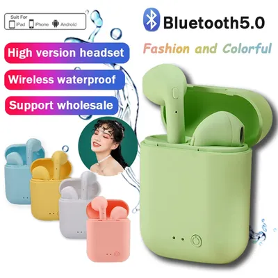 Original TWS I12 Macaron Wireless Bluetooth Headset Matte Sport Binaural Earbuds Wireless Headphones Bluetooth Earphones