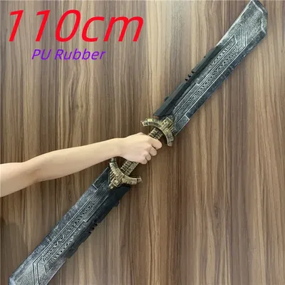 1:1 Super Hero Weapon Double-edged Sword 110cm Cosplay Weapon Assembled Sword Model Kids Gift Movie Role Playing