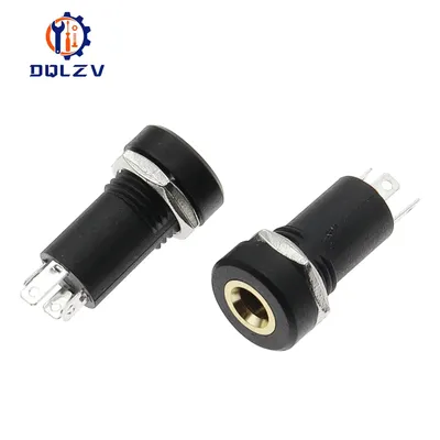 1/3/5PCS 3.5MM 4Pin Audio Jack Socket Stereo 4 Pole Solder Panel Mount With Nut Connector Headphone