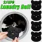 2/4pcs Laundry Ball Washing Machine Lint Catcher Bear Shape Pet Hair Remover Reusable Clothes Sofa