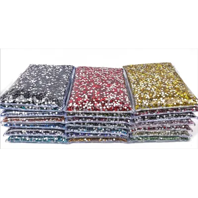 14400Pcs 100Gross Bulk Package Flatback Crystal AB Non hotfix Rhinestones Glitter Crystal SS3-SS20
