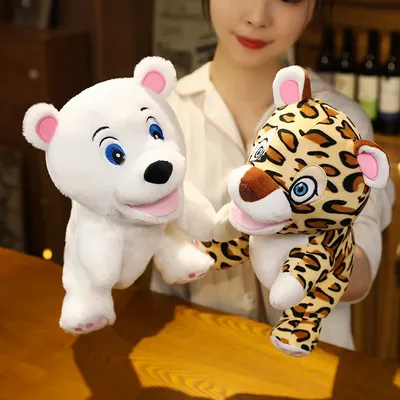 Stuffed Plush Animals Toys Hand Finger Puppet Kawaii Dolls Educational Baby Toys Learning &