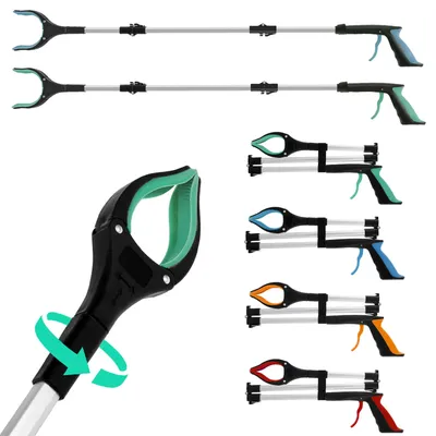 Foldable Gripper Extender Hand Tools Litter Reachers Picker Portable Collapsible Garbage Grabber