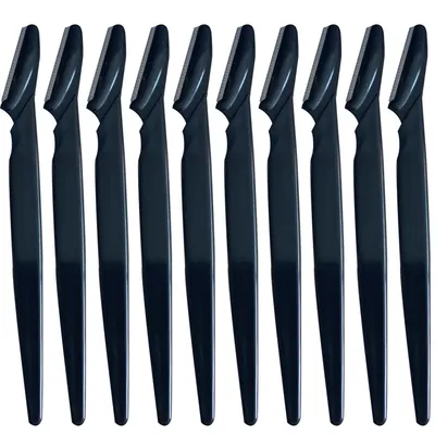 10Pcs Professional Trimmer Safe Blade Shaping Knife Eyebrow Blades Face Hair Removal Scraper Shaver