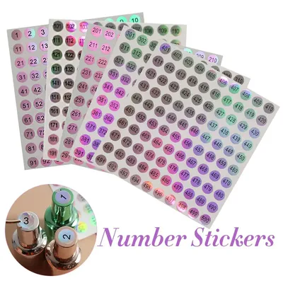 1-500 Waterproof Digital Label Stickers Self-adhesive Sticky Number Distinguish Marking Numbering