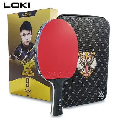 LOKI 9 Star Table Tennis Racket Professional 5+2 Carbon Ping Pong Paddle 6/7/8/9 Star Ultra