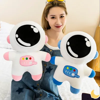 Spaceman Plush Doll Elastic Cartoon Space Astronaut Stuffed Rag Toy Soft Cushion 25/40cm Sofa Pillow