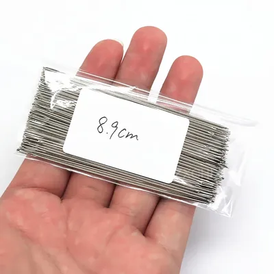 100 PCS Stainless Steel Large Eye Needles Home Hand Sewing Needles For DIY Sewing Crafts 89 mm*1 mm