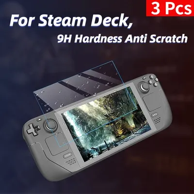 1/3 PCS Tempered Glass For Steam Deck Game Console 9H Film For Steam Deck Screen Protector